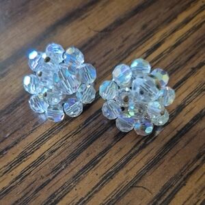 Elegant Crystal Cluster Earrings